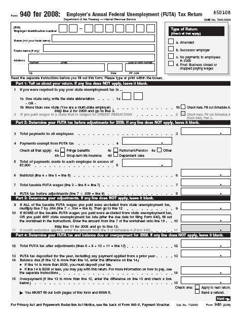 Texas form 940